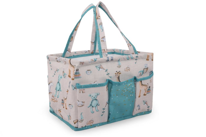 Aberto Design Cesta de Fieltro Azul ALS-04348 Aberto Design Cesta de Fieltro Azul ALS-04348